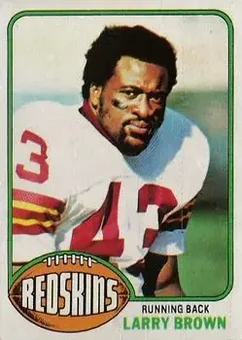 1976 Topps #115 - Larry Brown - Washington Redskins