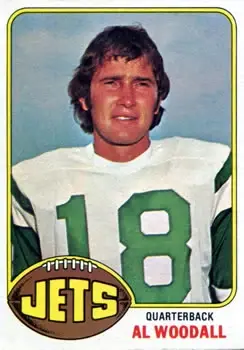 1976 Topps #118 - Al Woodall - New York Jets - Front