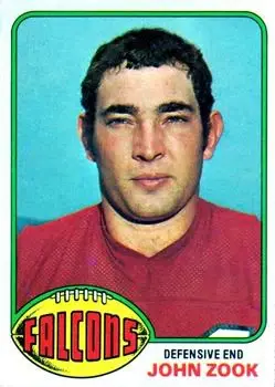 1976 Topps #119 - John Zook - Atlanta Falcons
