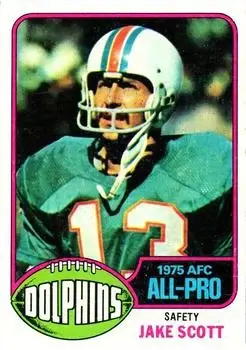 1976 Topps #120 - Jake Scott - Miami Dolphins