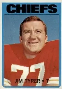 1972 Topps #111 - Jim Tyrer - Kansas City Chiefs
