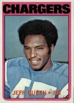 1972 Topps #117 - Jeff Queen - San Diego Chargers - Front