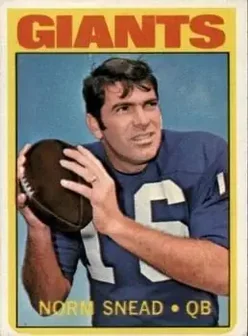 1972 Topps #118 - Norm Snead - New York Giants