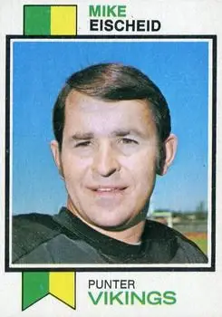 1973 Topps #112 - Mike Eischeid - Minnesota Vikings - Front