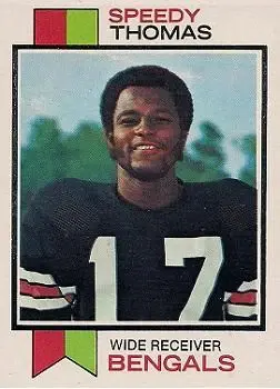 1973 Topps #113 - Speedy Thomas - Cincinnati Bengals - Front