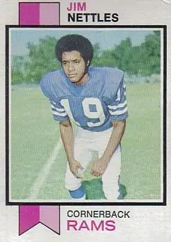 1973 Topps #116 - Jim Nettles - Los Angeles Rams - Front