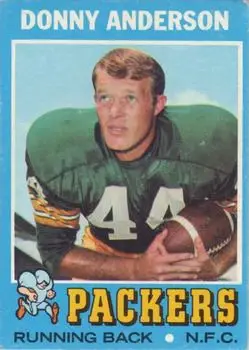 1971 Topps #162 - Donny Anderson - Green Bay Packers - Front
