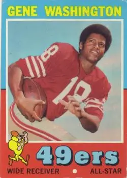 1971 Topps #165 - Gene Washington - San Francisco 49ers - Front 1971 Topps #165 - Gene Washington - San Francisco 49ers - Front