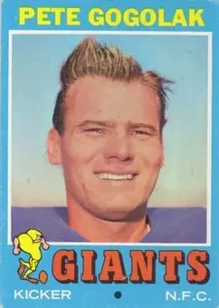 1971 Topps #167 - Pete Gogolak - New York Giants