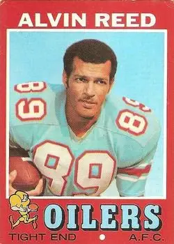 1971 Topps #169 - Alvin Reed - Houston Oilers