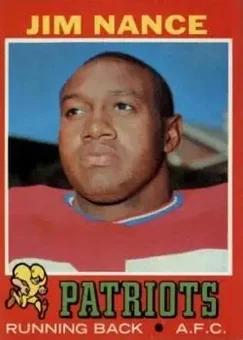 1971 Topps #170 - Jim Nance - New England Patriots 1971 Topps #170 - Jim Nance - New England Patriots