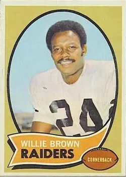 1970 Topps #144 - Willie Brown - Oakland Raiders