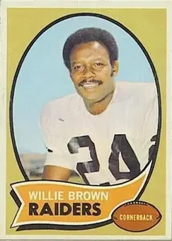 1970 Topps #144 - Willie Brown - Oakland Raiders