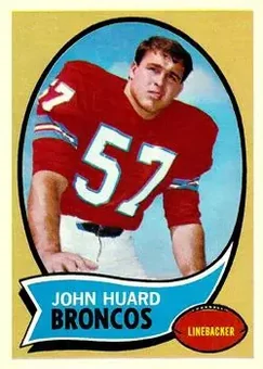 1970 Topps #146 - John Huard - Denver Broncos 1970 Topps #146 - John Huard - Denver Broncos