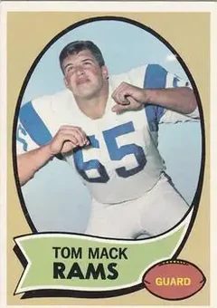 1970 Topps #151 - Tom Mack - Los Angeles Rams