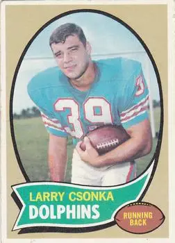 1970 Topps #162 - Larry Csonka - Miami Dolphins