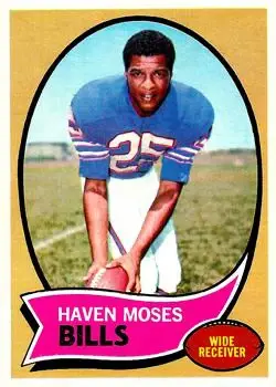 1970 Topps #165 - Haven Moses - Buffalo Bills