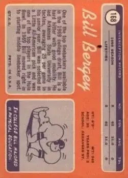 1970 Topps #168 - Bill Bergey - Cincinnati Bengals 1970 Topps #168 - Bill Bergey - Cincinnati Bengals