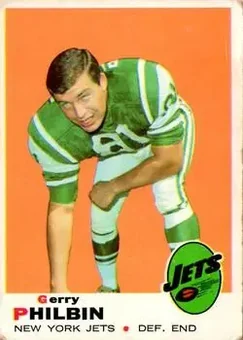 1969 Topps #262 - Gerry Philbin - New York Jets