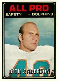 1974 Topps #142 - Dick Anderson - Miami Dolphins