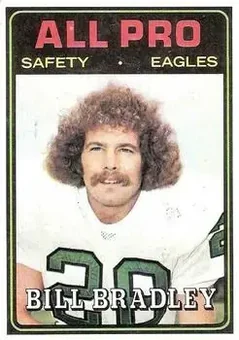 1974 Topps #143 - Bill Bradley - Philadelphia Eagles