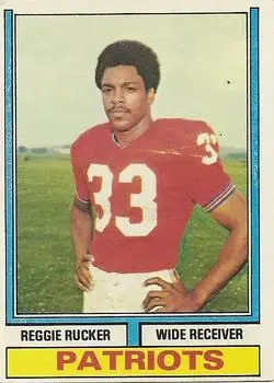 1974 Topps #145 - Reggie Rucker - New England Patriots