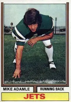 1974 Topps #149 - Mike Adamle - New York Jets - Front 1974 Topps #149 - Mike Adamle - New York Jets - Front