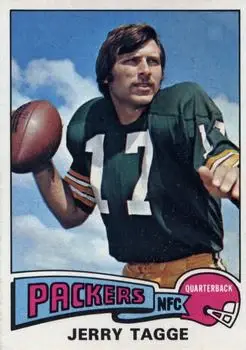 1975 Topps #131 - Jerry Tagge - Green Bay Packers - Front 1975 Topps #131 - Jerry Tagge - Green Bay Packers - Front