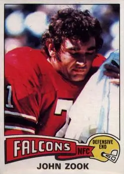 1975 Topps #133 - John Zook - Atlanta Falcons