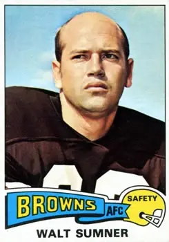1975 Topps #137 - Walt Sumner - Cleveland Browns