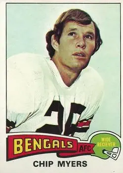 1975 Topps #141 - Chip Myers - Cincinnati Bengals