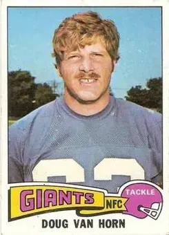 1975 Topps #143 - Doug Van Horn - New York Giants