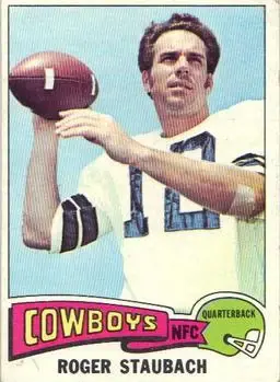 1975 Topps #145 - Roger Staubach - Dallas Cowboys
