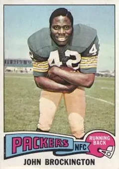1975 Topps #150 - John Brockington - Green Bay Packers 1975 Topps #150 - John Brockington - Green Bay Packers