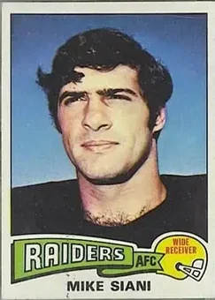 1975 Topps #151 - Mike Siani - Oakland Raiders