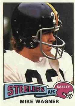 1975 Topps #153 - Mike Wagner - Pittsburgh Steelers