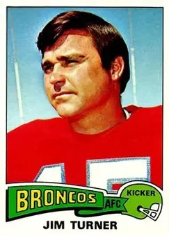 1975 Topps #158 - Jim Turner - Denver Broncos 1975 Topps #158 - Jim Turner - Denver Broncos