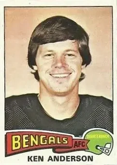 1975 Topps #160 - Ken Anderson - Cincinnati Bengals