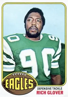1976 Topps #121 - Rich Glover - Philadelphia Eagles