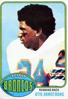 1976 Topps #123 - Otis Armstrong - Denver Broncos 1976 Topps #123 - Otis Armstrong - Denver Broncos