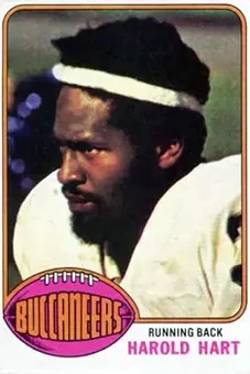 1976 Topps #126 - Harold Hart - Tampa Bay Buccaneers