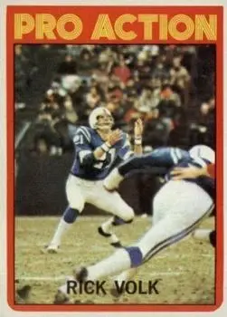 1972 Topps #125 - Rick Volk - Baltimore Colts