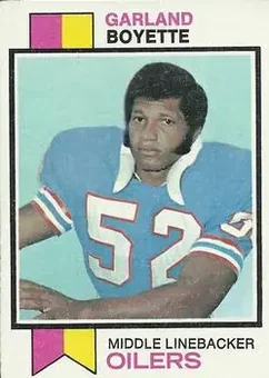 1973 Topps #121 - Garland Boyette - Houston Oilers