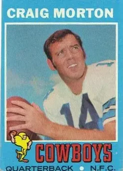 1971 Topps #171 - Craig Morton - Dallas Cowboys 1971 Topps #171 - Craig Morton - Dallas Cowboys
