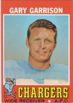 1971 Topps #172 - Gary Garrison - San Diego Chargers - Front