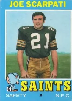 1971 Topps #173 - Joe Scarpati - New Orleans Saints