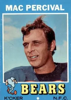 1971 Topps #176 - Mac Percival - Chicago Bears
