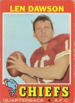 1971 Topps #180 - Len Dawson - Kansas City Chiefs