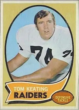 1970 Topps #171 - Tom Keating - Oakland Raiders - Front