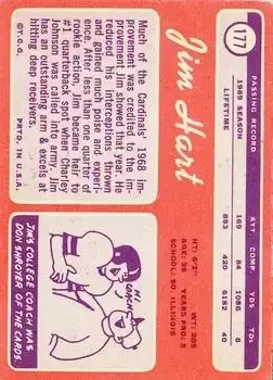 1970 Topps #177 - Jim Hart - St. Louis Cardinals - Back